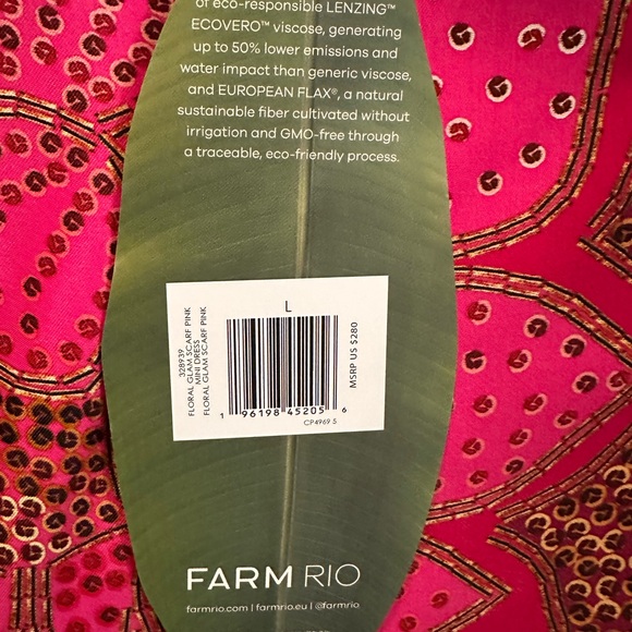 FARM Rio Pink Floral Midi Dress - Picture 8 of 8